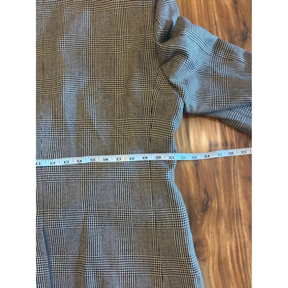 Jos A Bank Signature Collection Silk Camel‎ Hair Glen Plaid Blazer 44R Mens Gray